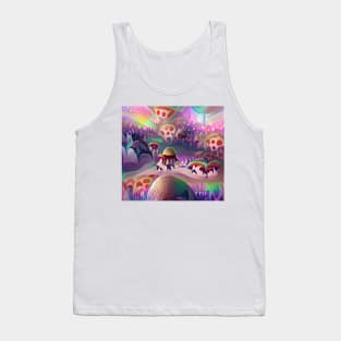 Psychedelic Mushroom World Tank Top